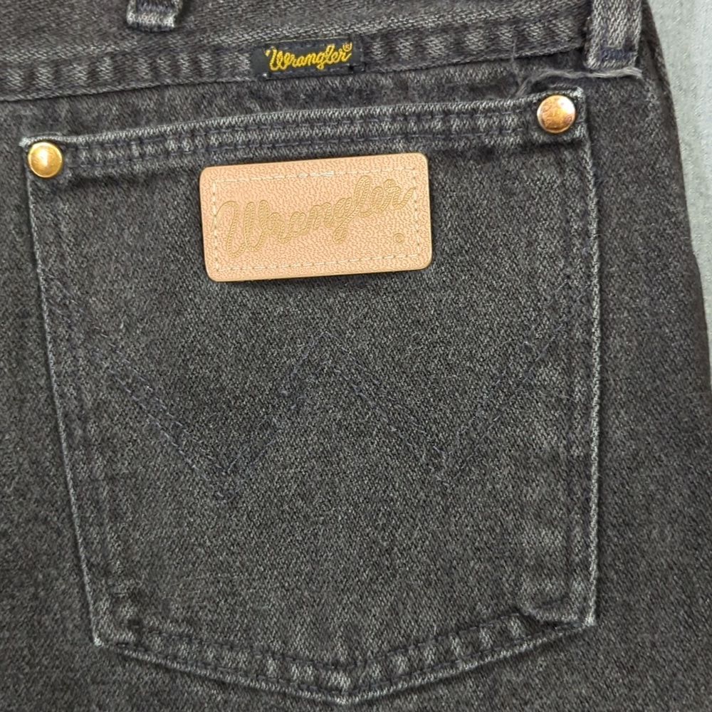 Wrangler VTG Jeans Men's 40x32 Fits 37x31 Black 13MWZWK Cowboy Cut Made In USA